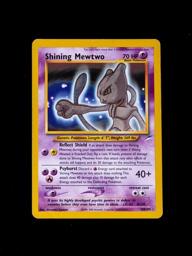 Pokemon Shining Mewtwo 109/105 Neo Destiny Holo Rare 2002 WOTC Vintage