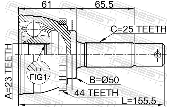 Fits FEBEST 1210-002A44 EXTERNAL CV JOINT HYUNDAI MATRIX 01: -OCT 200 ⭐UK Stock⭐