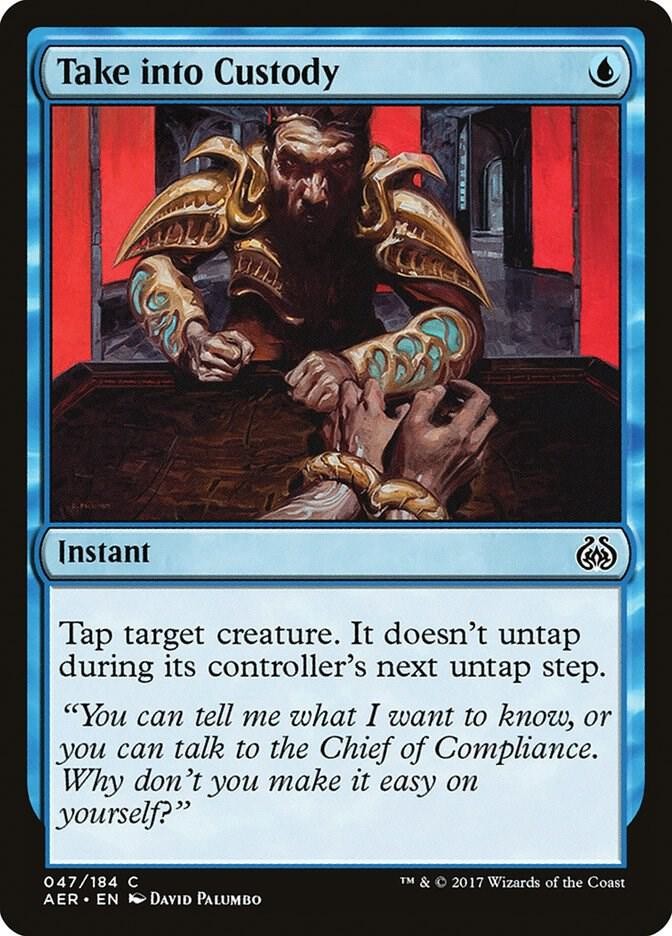 Take into Custody 47 Common Aether Revolt Magic: The Gathering Lightly Played