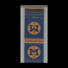 Matchbook Cover College - University- University of Michigan Union For Men