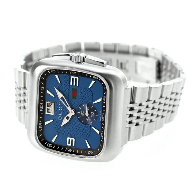 Gucci G-Coupe Men's Watch YA131318 Blue Dial Steel Quartz New From Japan thumbnail 3