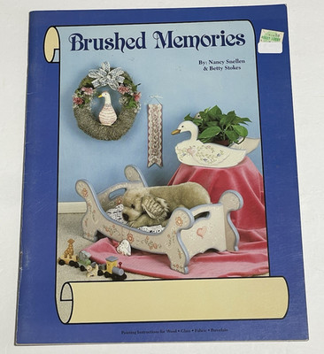 Vintage 1988 Brushed Memories Wood Painting Instructions Pattern Booklet