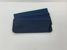 NEW Navy Blue Soft Slip In Eyeglasses Case With Felt Lining