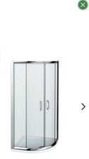 Bathstore 900 x 900mm Quadrant Shower Enclosure Cubicle Sliding Glass Door