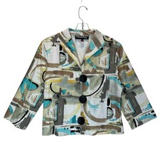 Painted Pony Multicolored Wearable Art Cotton Jacket, Made in USA - Large