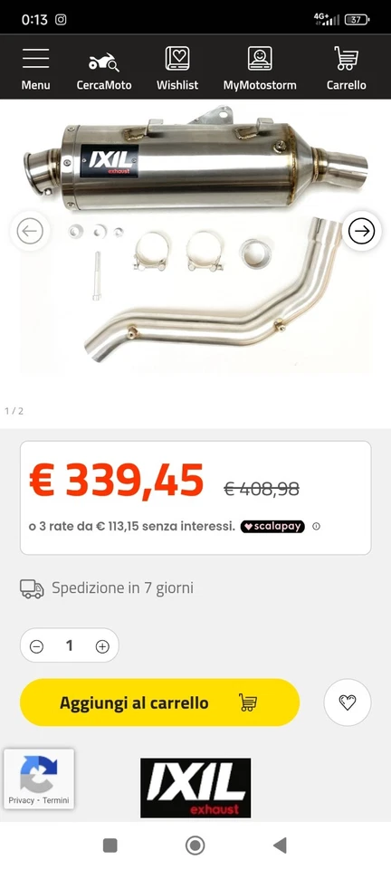 Scarico Voge Valico 525DSX - Immagine 4 di 4