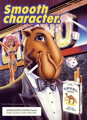 Joe Camel Vintage Advertising Poster Magazine 12x8in Metal Sign Poster Ad