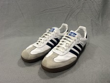 Adidas Samba Shoes Mens Size 13 White Navy Gu...
