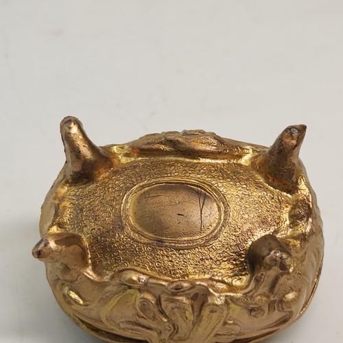 Antique Art Nouveau Jewelry Casket Regency Gold Floral Trinket Box Pair - Picture 17 of 20