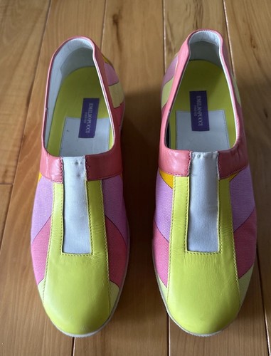 EMILIO PUCCI Women’s Slip On Sneakers Vintage Size 35.5 Multicolor - Picture 18 of 24