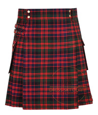 MacDonald Modern Tartan Scottish Utility Kilt For Men - Custom Size Kilt