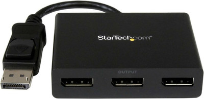 3-Port Displayport 1.2 Splitter, Displayport to 3X DP Multi-Monitor Adapter, Dua