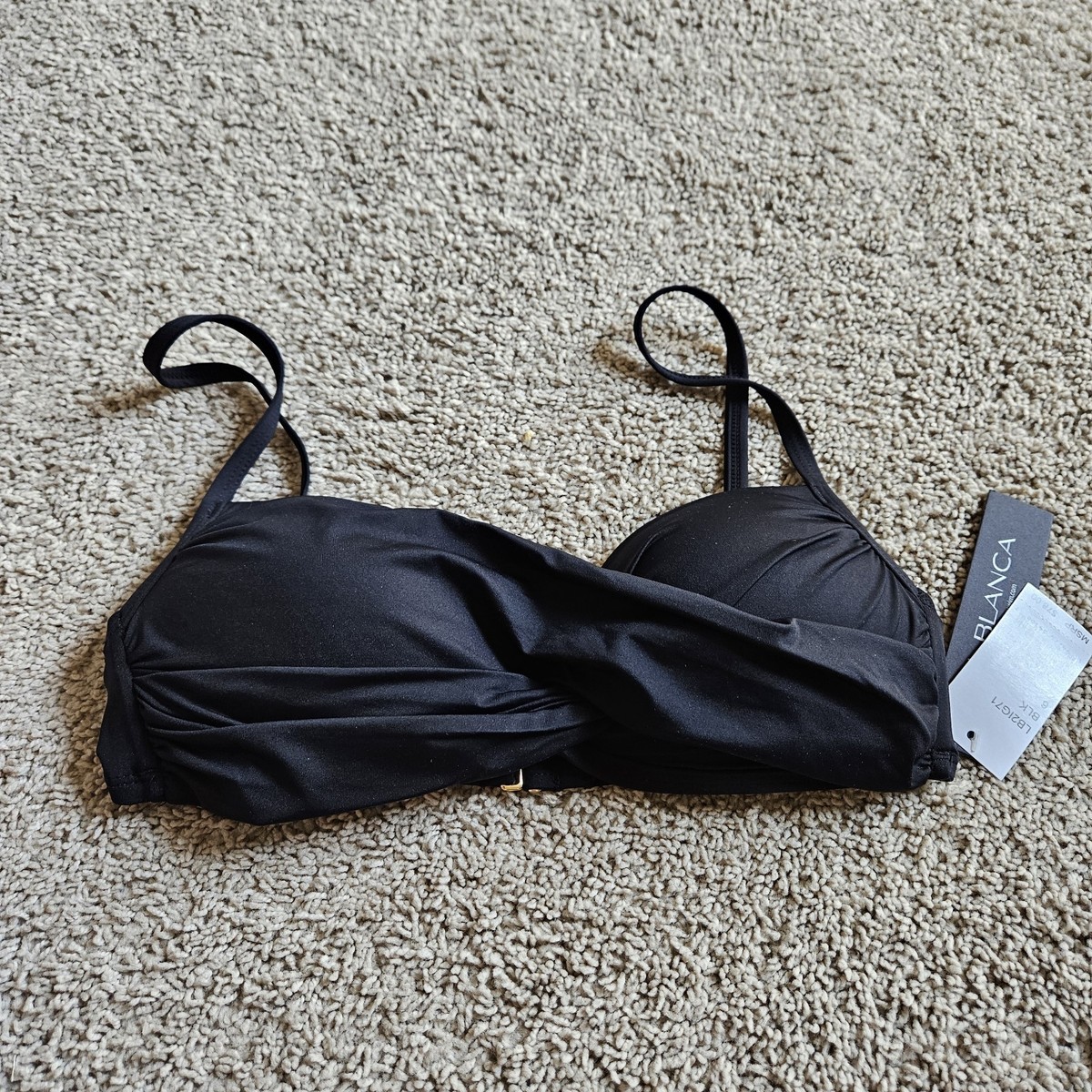 La Blanca Women's Island Goddess Wrap Bikini Top Swimsuit Top Sz 6
