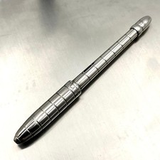 Louis Vuitton Stilo Agenda Ballpoint Pen Silver Logo Embossed Authentic