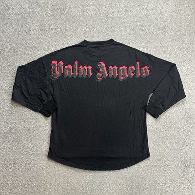 PALM ANGELS Herren T Shirt Kurzarm Gr S Designer Logo Print Schwarz 2020
