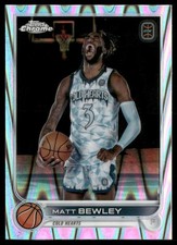 Matt Bewley 2022-23 Topps Chrome Overtime Elite RayWave Cold Hearts #75