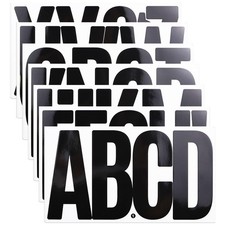 21 Sheets 6 Inch Letter Stickers, Self Adhesive Vinyl Capital Alphabet