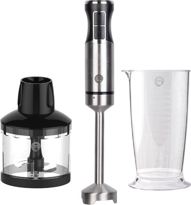 MasterChef Immersion Blender Handheld, Stainless Steel Hand Held Silver 