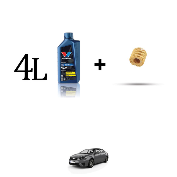 ÖLfilter Kit Und 4L FüR Toyota Corolla Xi (E18) 1.4 D-4D 66KW Ab 2013-image