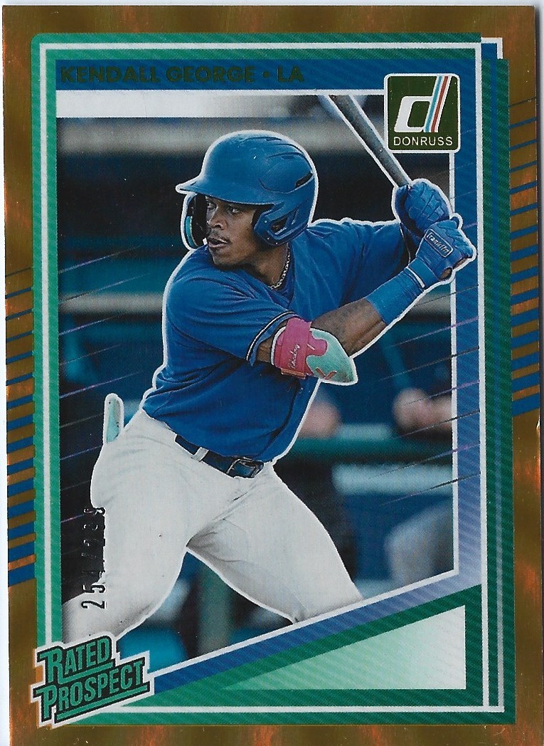 2025 Panini Donruss - Rated Prospects Kendall George #116 Orange Lazer ...