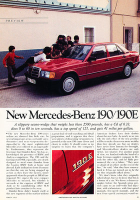 1983 Mercedes Benz 190/190E - Classic Article D70 | eBay
