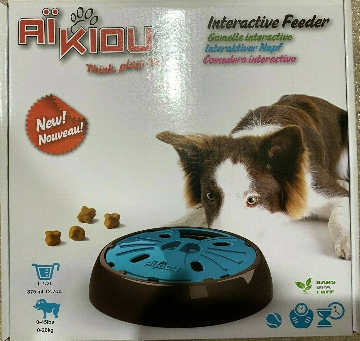 Aikiou interactive top dog feeder