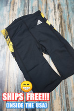 NEW BOYS ADIDAS JAMMER SIZE 22 BLACK  YELLOW 302