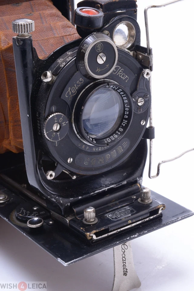 ✅ ZEISS COCARETTE LUXUS 6X9,5 CM EN ROLLO DE PELÍCULA 120 CON LENTE TESSAR 10,5 CM 4,5 Foto 2 de 4