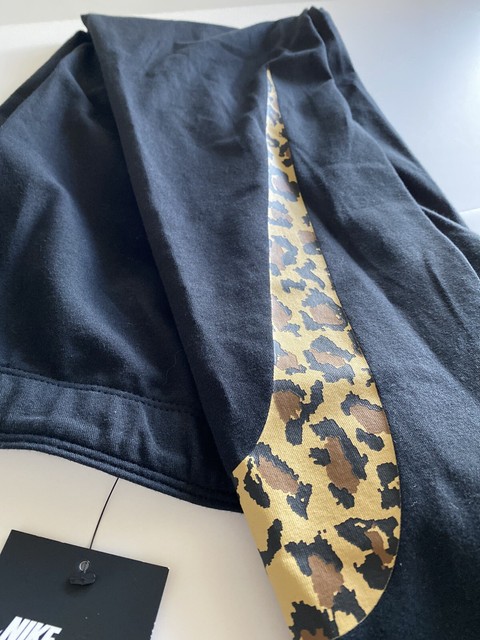 nike blue leopard print leggings