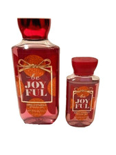 2 pc - Bath Body Works BE JOYFUL Shower Gel 10 fl oz 3 fl oz Free Shipping