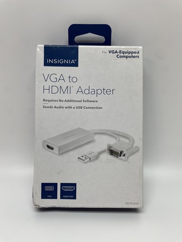 Insignia VGA to HDMI for Laptop PC Desktop Adapter for TV Monitor Display device