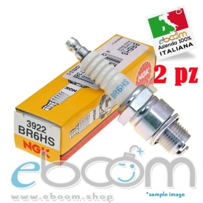 2X NGK BR6HS Candela Scooter fuoribordo e motori 2 tempi CH20,8mm 3922