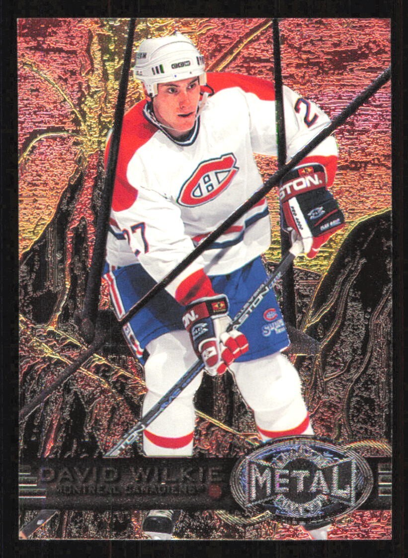 1996 Skybox Metal Universe DAVID WILKIE Ice Hockey card #195