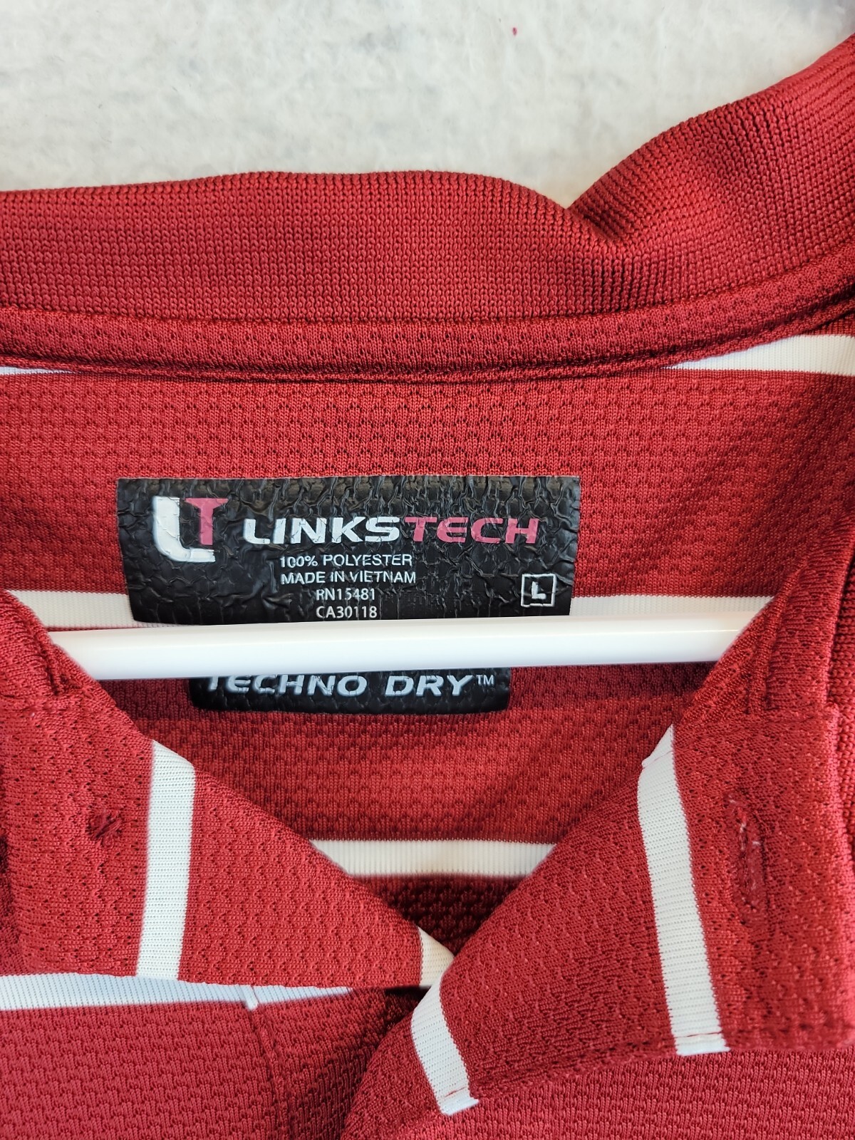 Canongate Woodlands Red Striped Mens Golf Polo Shirt Size Large eBay