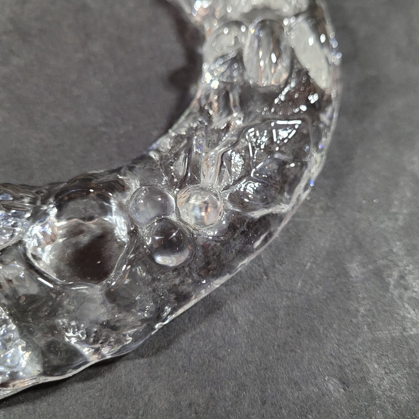 Crystal Art Glass Candle Holder Advent Wreath Vetreria Etrusca Made in Italy