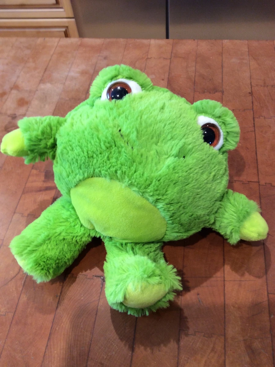 Animal Adventure plush green round Frog stuffed animal soft toy 2014 9