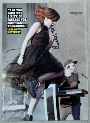 LAUREN MAYBERRY / CHVRCHES ~ 2018 full page UK magazine poster