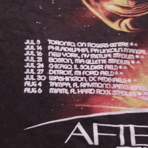 Camiseta negra gráfica The Weeknd After Hours Til Dawn Tour 2022 para hombre talla XL - Imagen 5 de 9