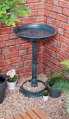 Outdoor Garden Patio Pedestal Weather Resistant Ornament Bird Water ...