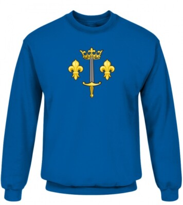 sweatshirt flagge heilige jeanne d'arc wappen frankreich königlich katholisch französische flagge