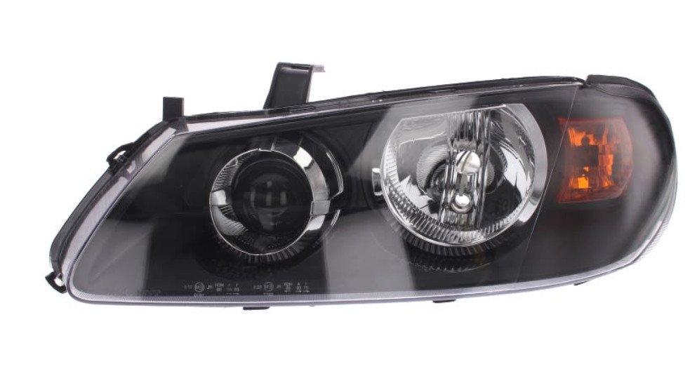 Phare avant gauche H7/H7 noir d'optique de rechange pour Nissan Almera II N16 2003-2007