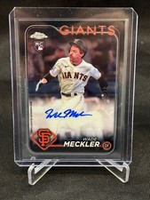 Wade Meckler 2024 Topps Chrome Update RC Base Rookie Auto #AC-WM Giants