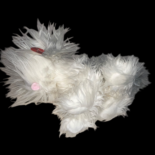 Russ Berrie Scruffy Plush Maggie Puppy Dog Shaggy Furry 16" Stuffy Plushy w/ Tag - Picture 3 of 16