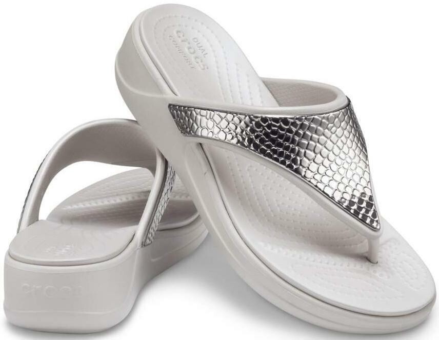 【CROCS】 LLIC FISHERMAN SANDALS−SILVER Amazon.com | Crocs Isabella Sandal (Toddler) Silver Glitter