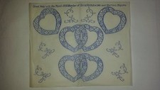 Vintage Herz Design Stickmuster Transfermuster Handarbeit Magazin M&auml;rz 1938