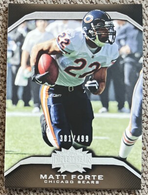 Matt Forte 2010 Topps Triple Threads Sepia # D /499 #34 Chicago Bears ESE