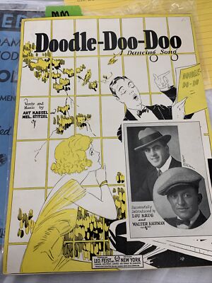Antique 1924 Doodle Doo Doo A Dancing Song Sheet Music by Kassel & Stitzel