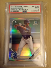 2019 Bowman Chrome Draft Joshua Mears REFRACTOR #BDC-180 Graded PSA 9 Rookie