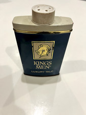 Vintage Kings Men Luxury Talc 2.5 oz Used with Some Contents