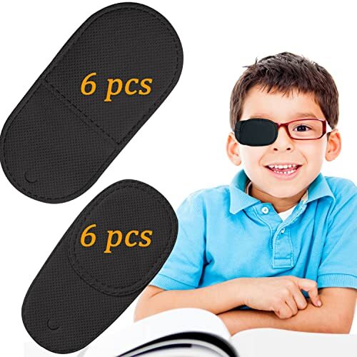 12PCS Eye Patches for Adults Kids, Medical Eye Patch for Glasses, Treat ...